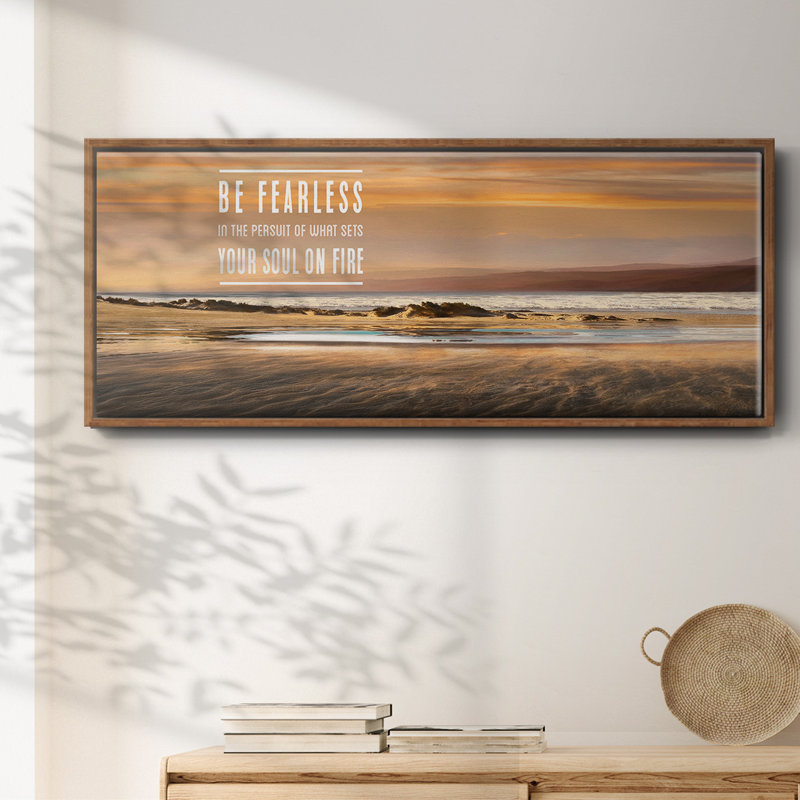 Be Fearless- Framed Canvas, 20" H x 50" W