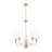 Ain 5 Light Chandelier in Rubbed Brass-92070720