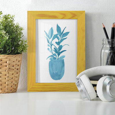 Watercolor House Plant III, encadré sur papier