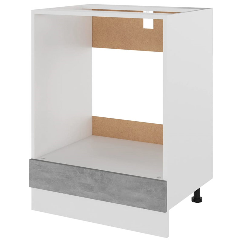 Oven Cabinet 60X46x81.5 Cm, Light Grey
