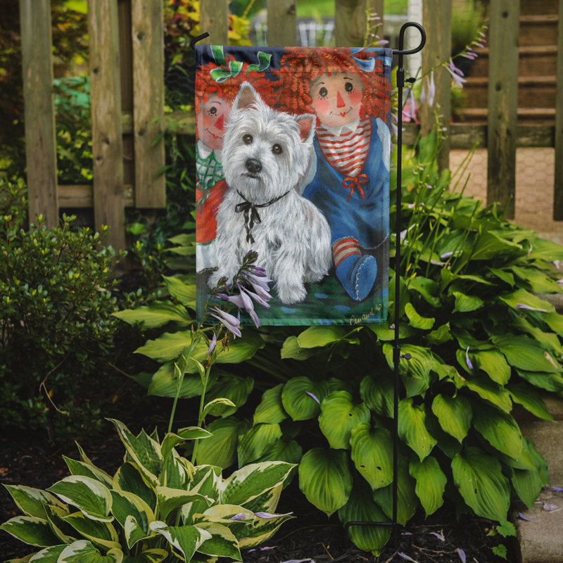 Drapeau de jardin en polyester à 2 côtés Graziello Bichon Frise Do It Better 1 x 0,11 pi, Westie Ragdoll