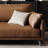 Brown Genuine Leather Modular Sofa