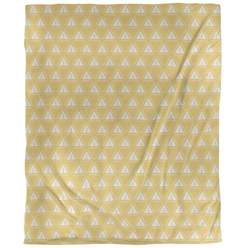 Housse de couette Theo Nath Minimalist Trees, Housse de couette simple TG, Microfibre, Jaune clair
