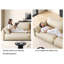 Canapé modulaire en cuir véritable beige-449410035-449410036