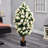 57'' Faux Azalea Tree in Stone Pot