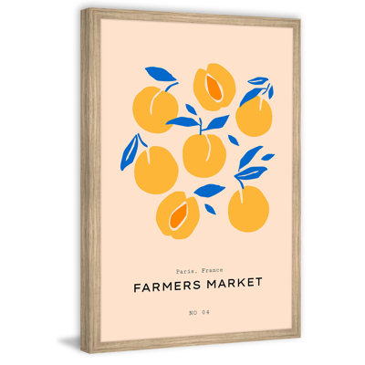 Paris Farmers Market 1 Piece Single Picture Frame Painting
