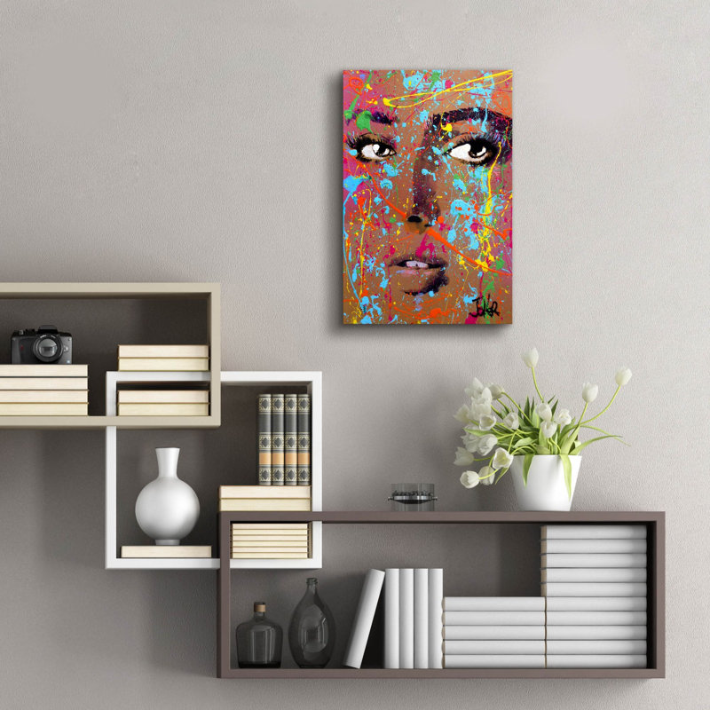  Art mural en verre «Firework» par Loui Jover, H 24 po x l 16 po x P 0,2 po