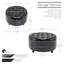 Repose-pieds rond en similicuir Kody-215156234