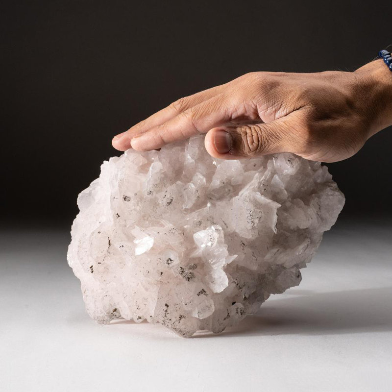 Polished Manganoan Calcite Cluster