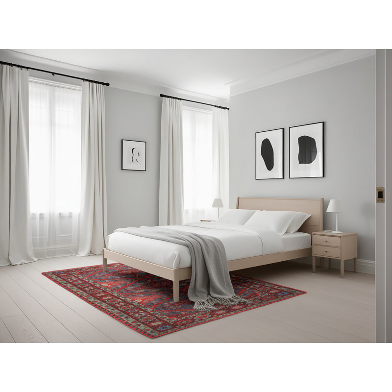 Tapis rouge à motif sud-ouest, Rectangle 5 pi x 7 pi