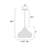 100-watt 1-light Matte Black Modern Nordic Style Pendant Light With Natural Brown Origami Paper Shade