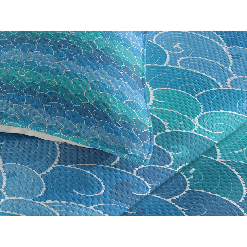Coastal Coverlet, Twin Bedspread + 1 Sham