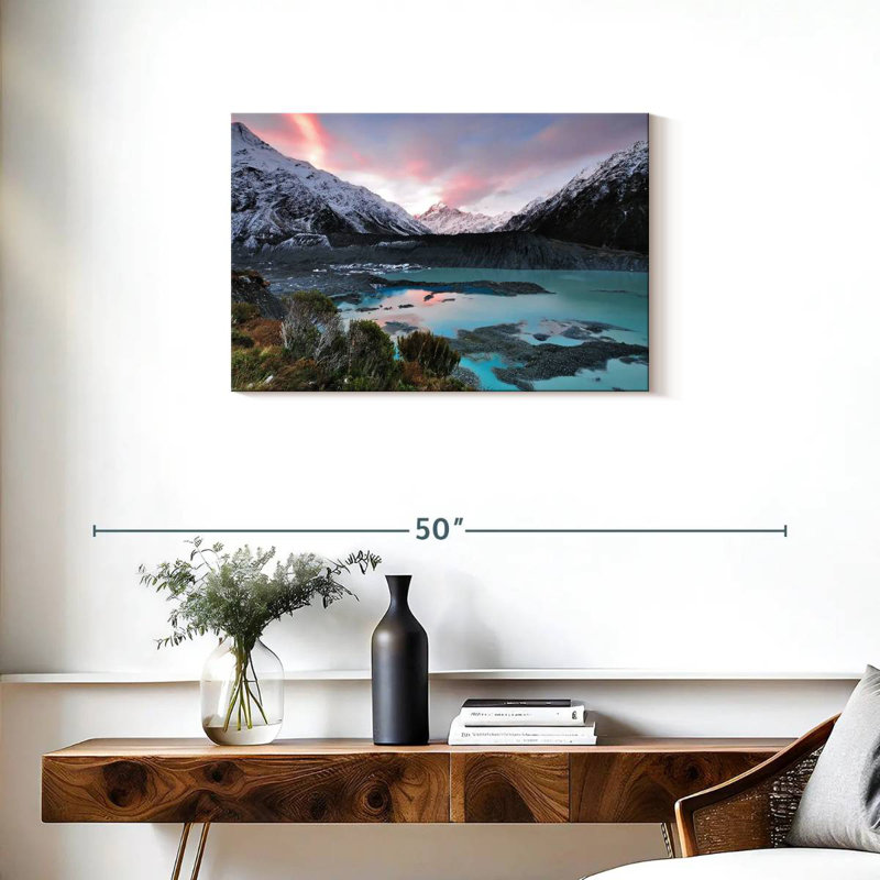 Nicci Cook, lac Aoraki, H 20 po x l 30 po