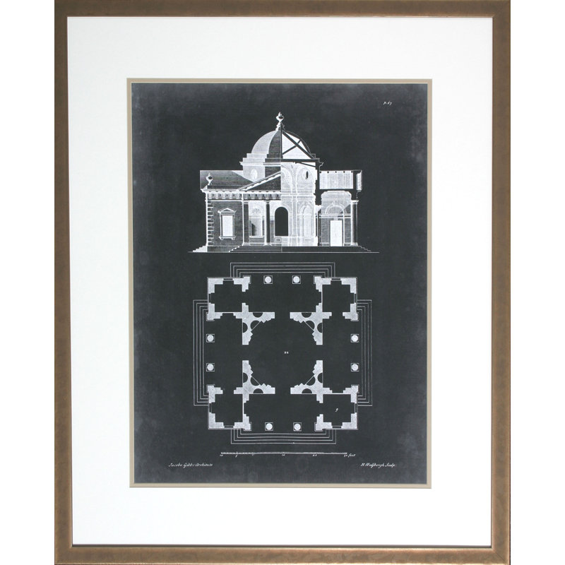 « graphic building and plan ii », impression encadrée