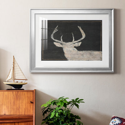 Brow Tine Deer I, reproduction encadrée de qualité supérieure - prête à être accrochée