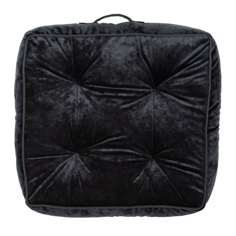 Primrose Floor Pillow, Black