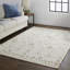 Saint Lucia Wool Trellis Area Rug in Ivory-1148234131