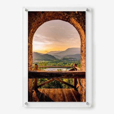 Through the Old Arch Acrylic Wall Art Print