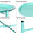Annaleese Small End Table Set Foldable Tray X-shaped Cross Leg Side Table-1967426583