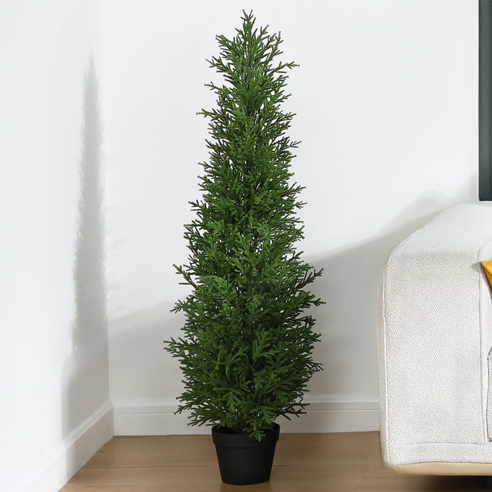 Adcock 60" Cedar Topiary in Pot, 48" H x 46" W x 46" D