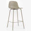 Tabouret de comptoir en polyuréthane à dossier bas H 26 po Botyo-894026192-895150712