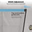 56-60"Wx72"H Frameless Sliding Double Sliding Shower Door,SGCC Tempered Glass - Explosion-Proof Film