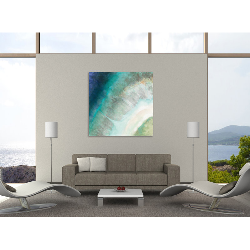 «Coastal Diamond», toile tendue par Danhui Nai, H 30 po x l 30 po x P 1,5 po