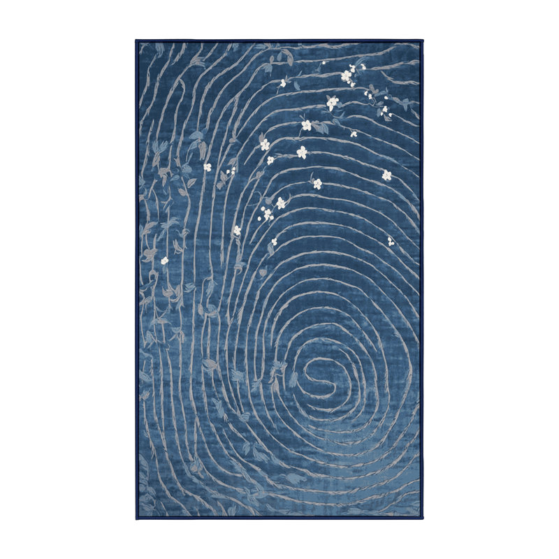 Machine Washable Gray Area Rug, Rectangle 8' x 10'