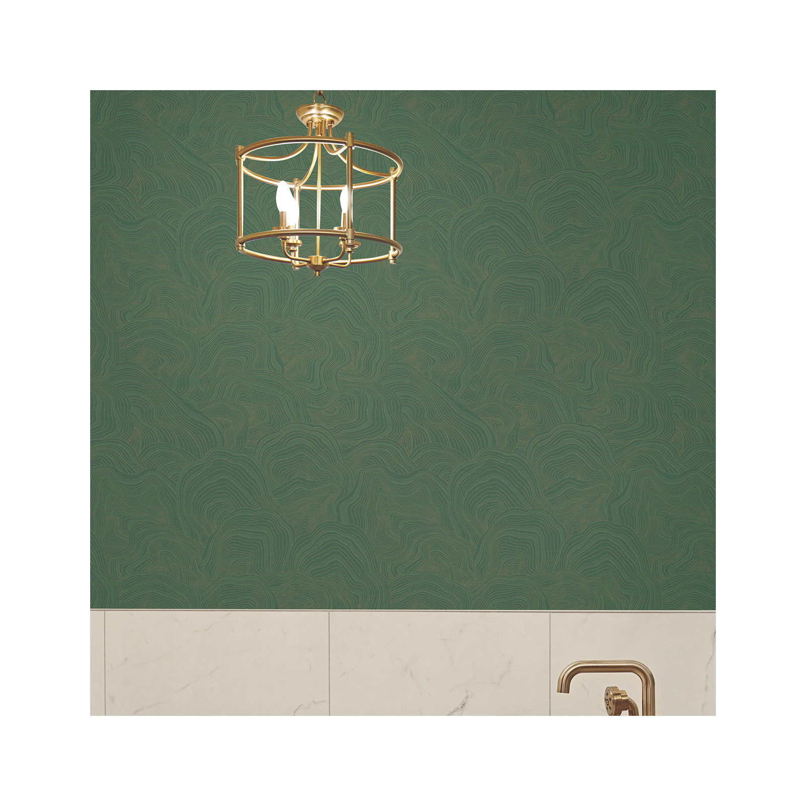 Nessa Abstract Wallpaper, Green