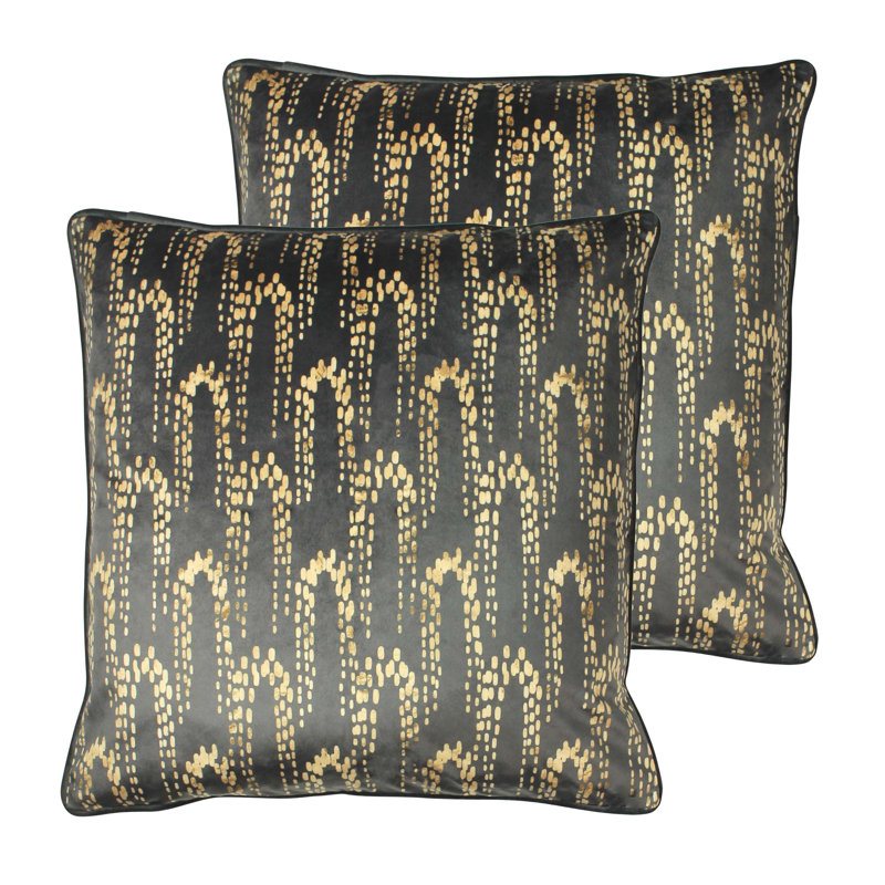 Square Cushion, Charcoal