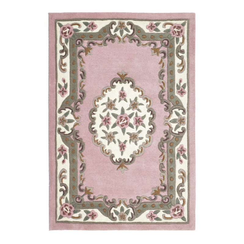 Comfort Oriental Wool Hand Woven Pink, Rectangle 150 x 240cm