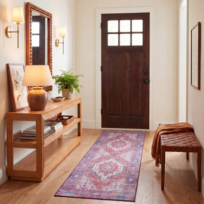 Oriental Red/Blue Area Rug