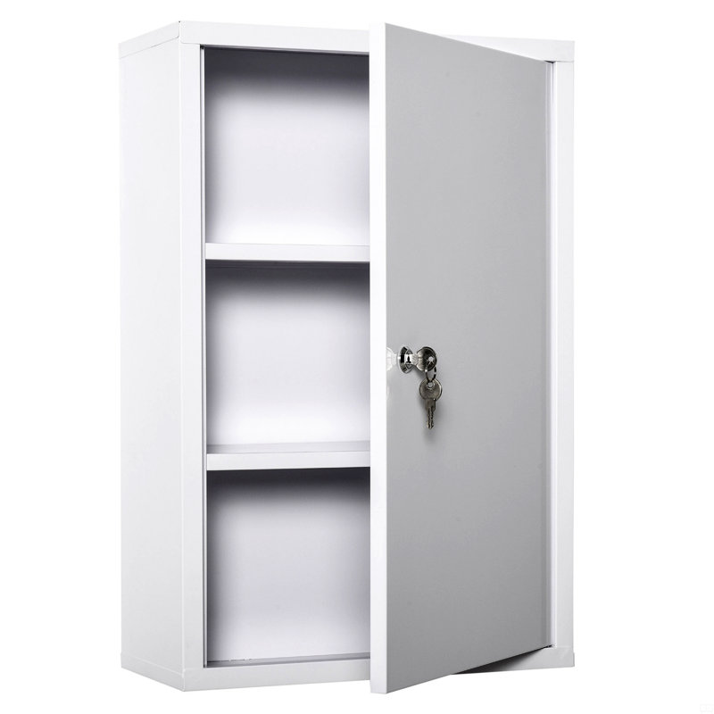 Armoire à pharmacie en acier 3 niveaux