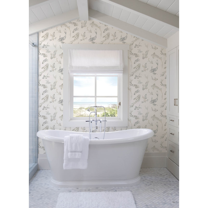 Beach Rose Floral Fruits Wallpaper, Stone