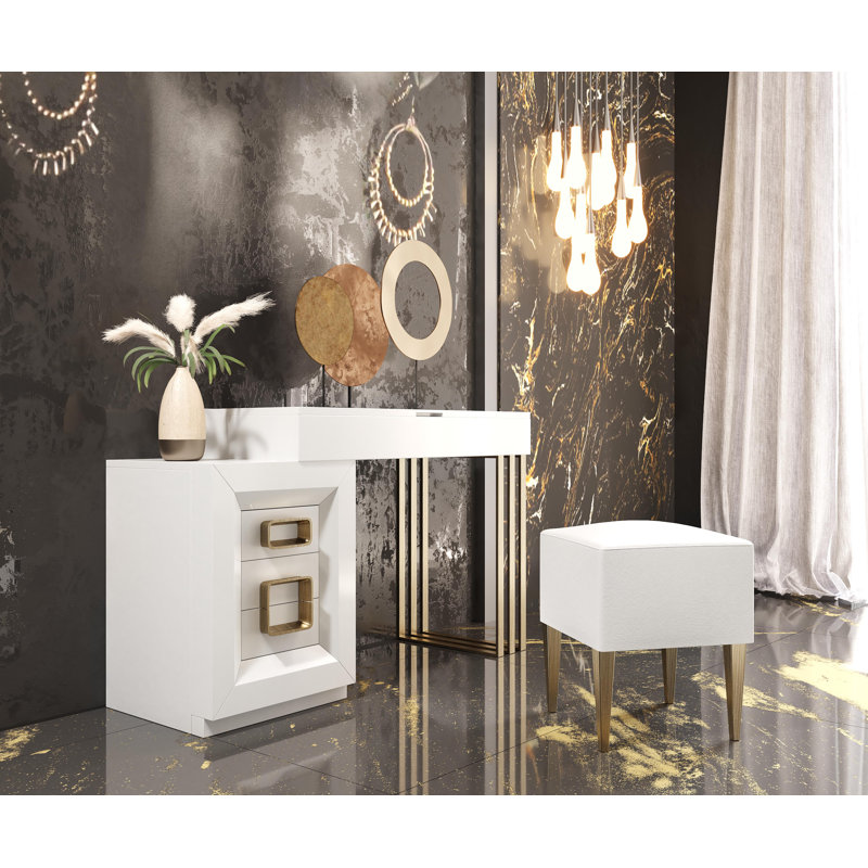Antonea Dressing Table with Mirror