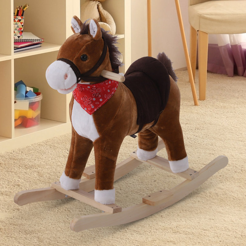 Kids Plush Toy Rocking Horse