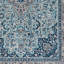 Tapis bleu clair et bleu tissé à plat à la machine Emanuel -810066615