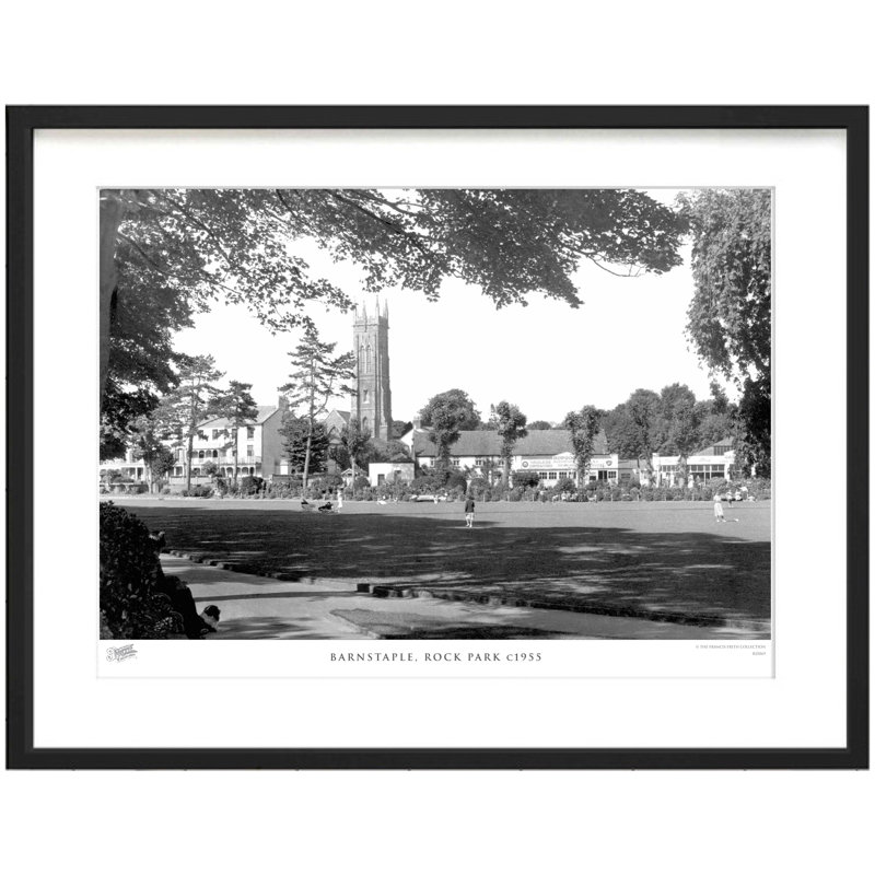 Barnstaple, Rock Park C1955 - Single Picture Frame Print, 40cm H x 50cm W x 2.3cm D