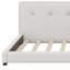 Lit plateforme tapissier avec ports USB-494785485