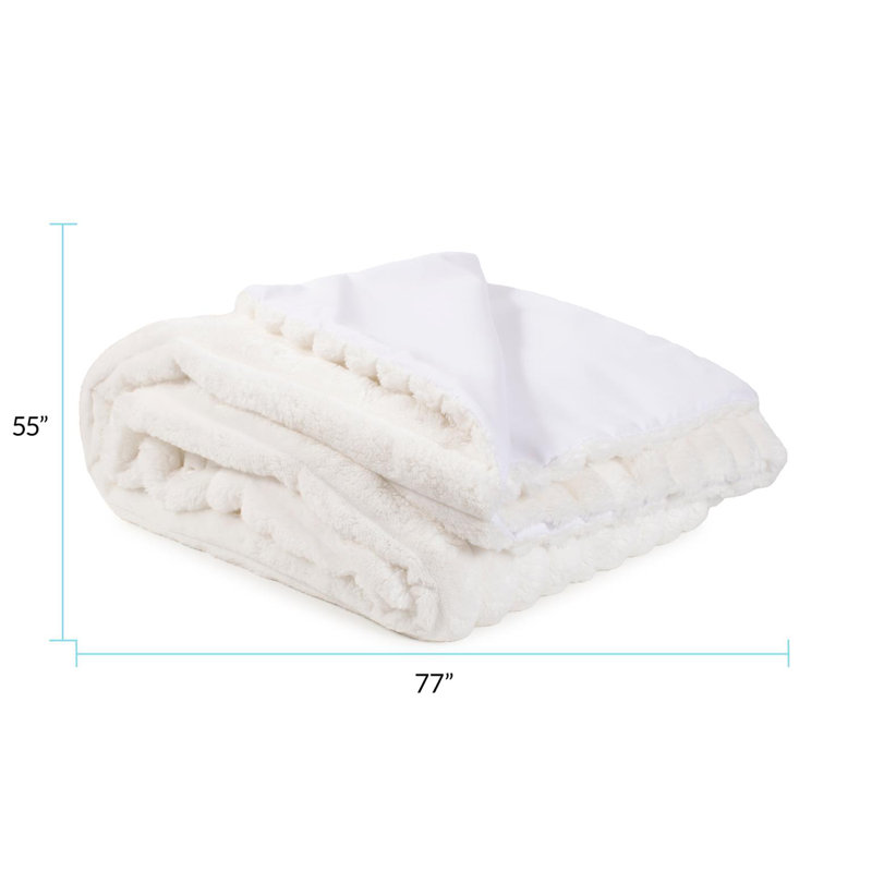 Throw Shar Pei White, White