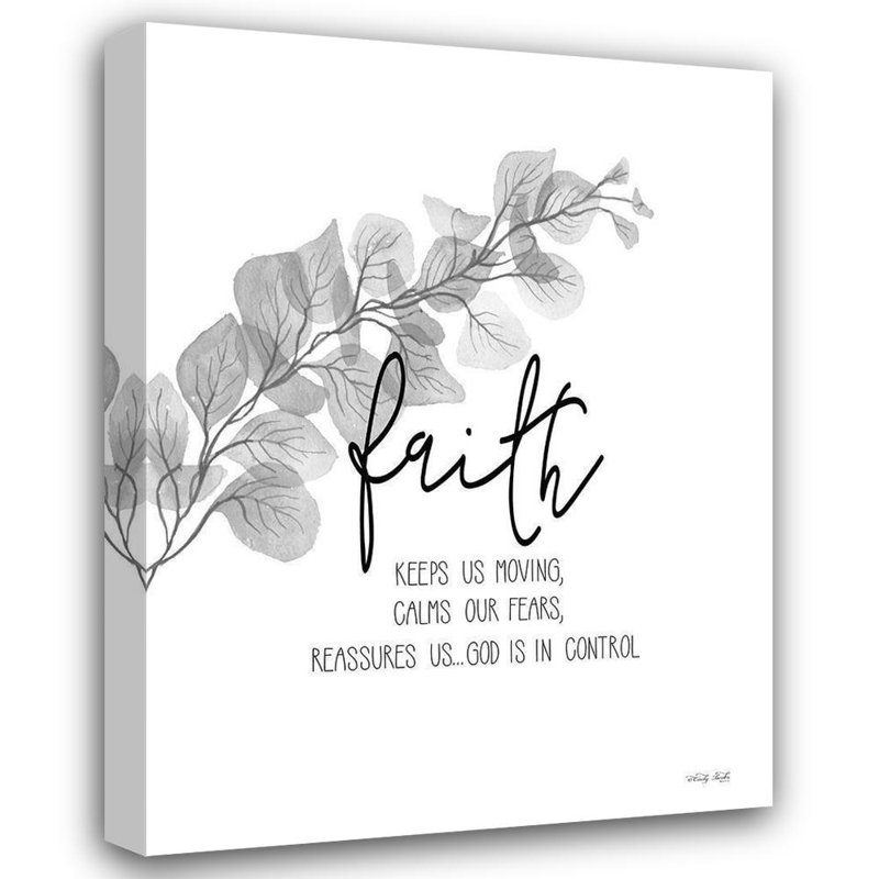 Toile tendue avec châssis Lark Manor ™ Jacobs, Cindy, titre: Faith, H 47 po x l 36 po