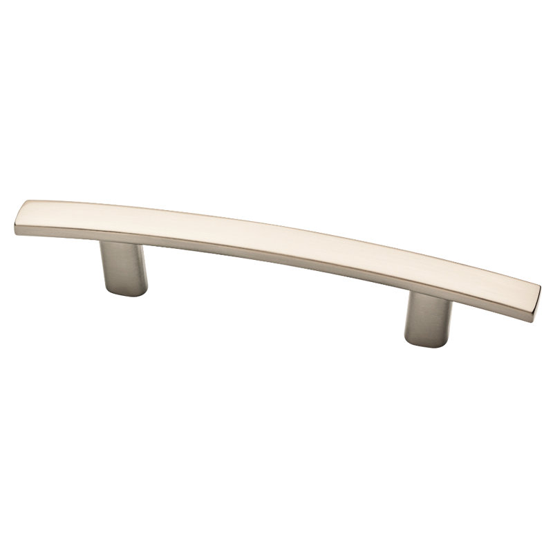 Subtle 3" Center to Center Arch Pull, Satin Nickel