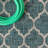 Hague Moroccan Trellis Textured Weave Teal/Gray Indoor/Outdoor Rug-623358860