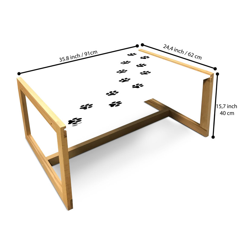 Jabin Sled Coffee Table, 90cm H x 62cm W x 40cm D