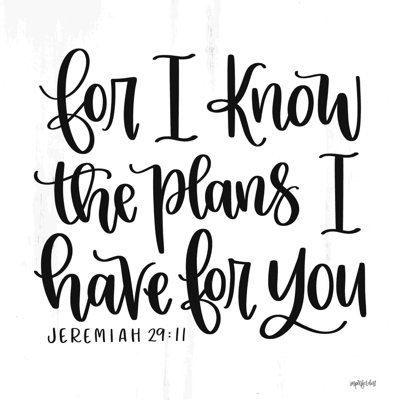 " For I Know The Plans I "