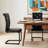 UrbanElegance Modern Minimalist Dining Chair Set with C-Shaped Cantilever Frame and Crocodile Faux Leather Upholstery-1314459477-1314459474