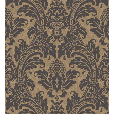 Albemarle Blake Damask Wallpaper Roll