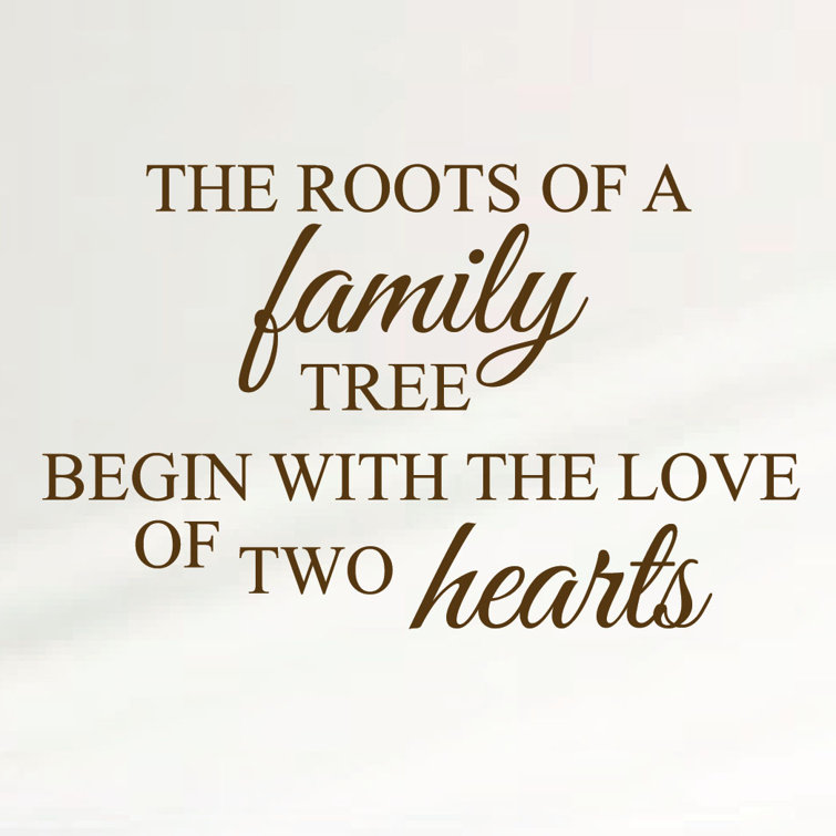 Isabelle & Max™ Family Tree Roots Love Wall Decal & Reviews | Wayfair