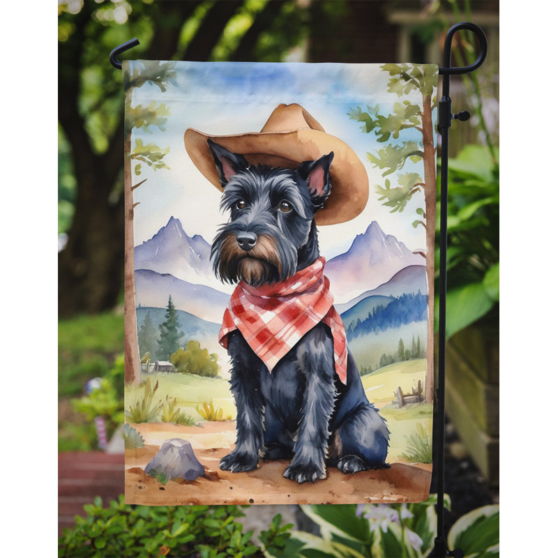 Drapeau Cowboy Welcome Garden, Terrier écossais
