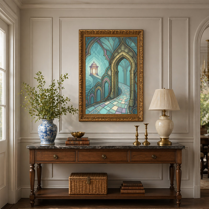 Reproduction d'art sur toile, "Fantaisie", 30"H x 20"W